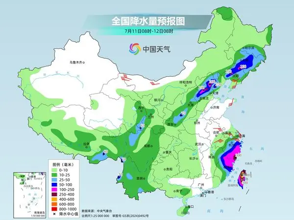 全国降雨趋势图2