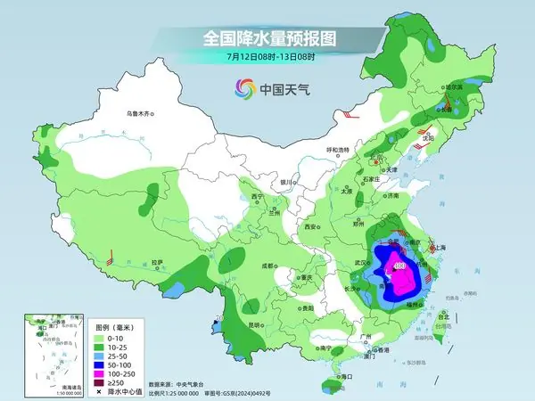 全国降雨趋势图3
